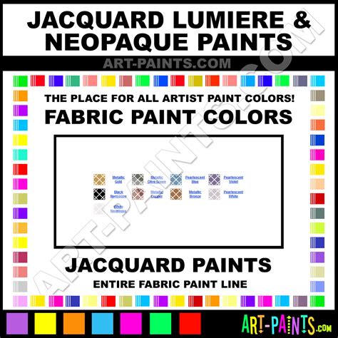 Lumiere and Neopaque Fabric Paint 